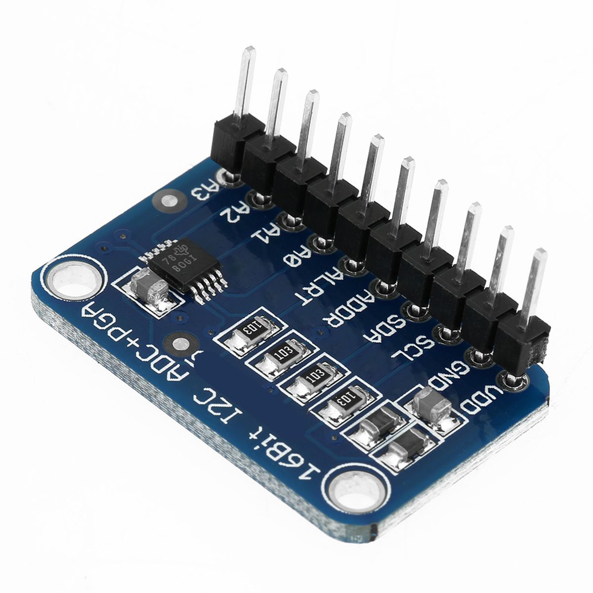 1pc 16‑Bit I2C ADC Development Board Analog To Digital