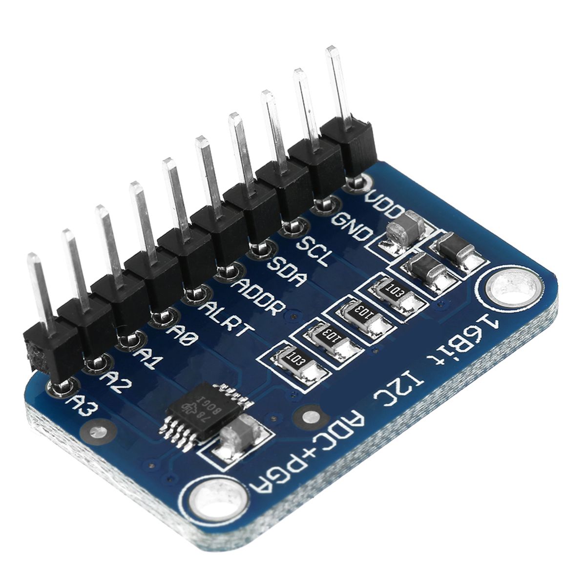 1pc 16‑Bit I2C ADC Development Board Analog To Digital