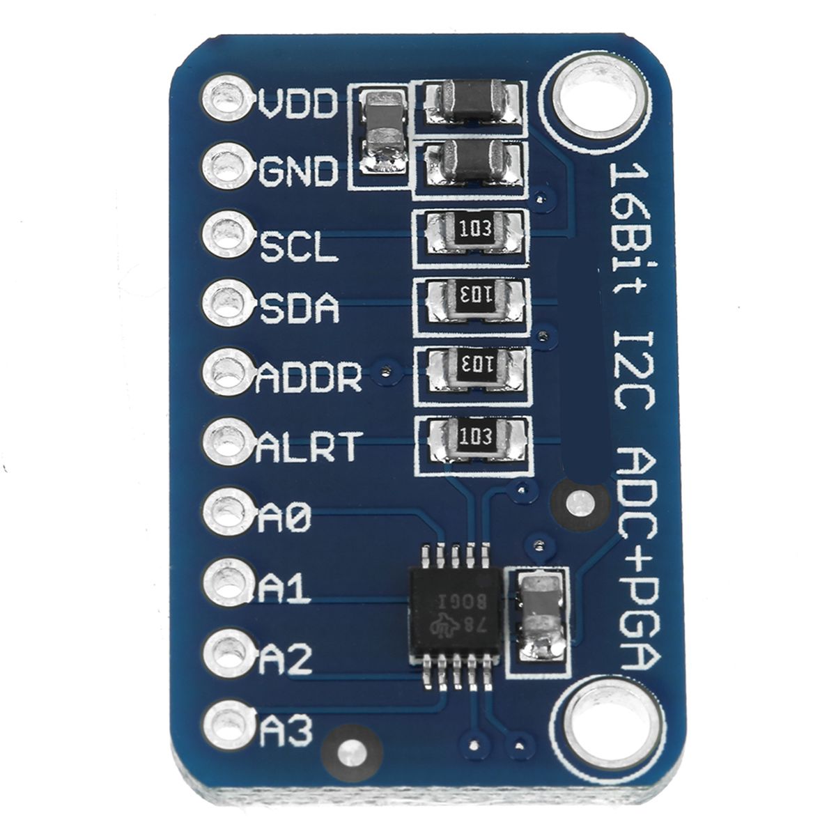 1pc 16‑Bit I2C ADC Development Board Analog To Digital