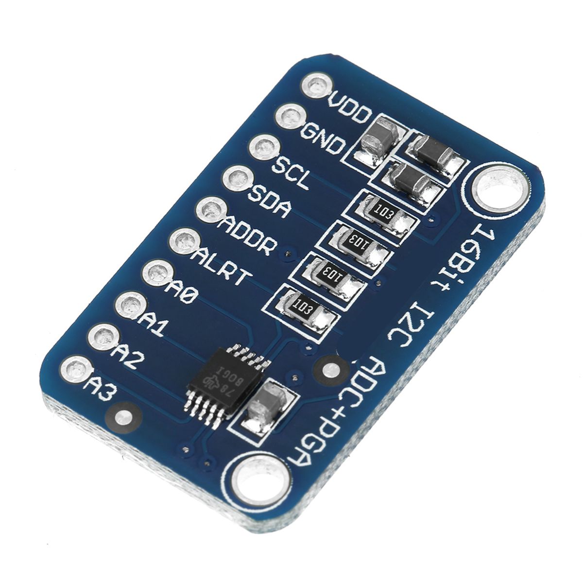1pc 16‑Bit I2C ADC Development Board Analog To Digital