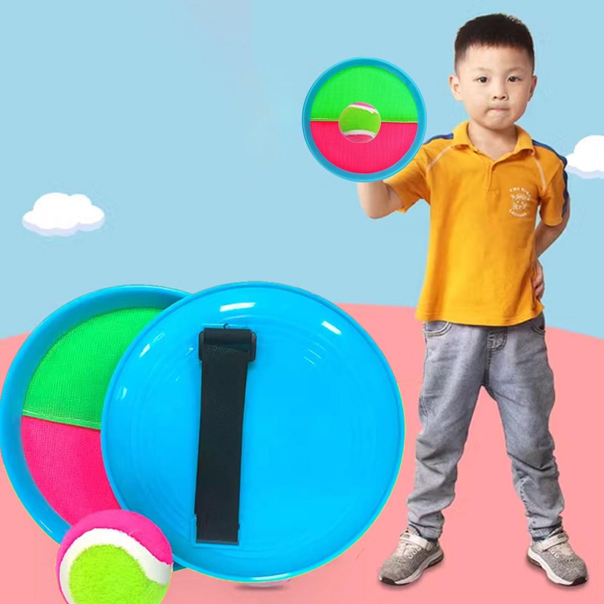 Throwing Ball Sports Active Play Sticky Target Ball Set for Kids