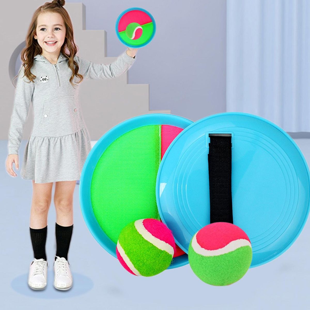 Throwing Ball Sports Active Play Sticky Target Ball Set for Kids