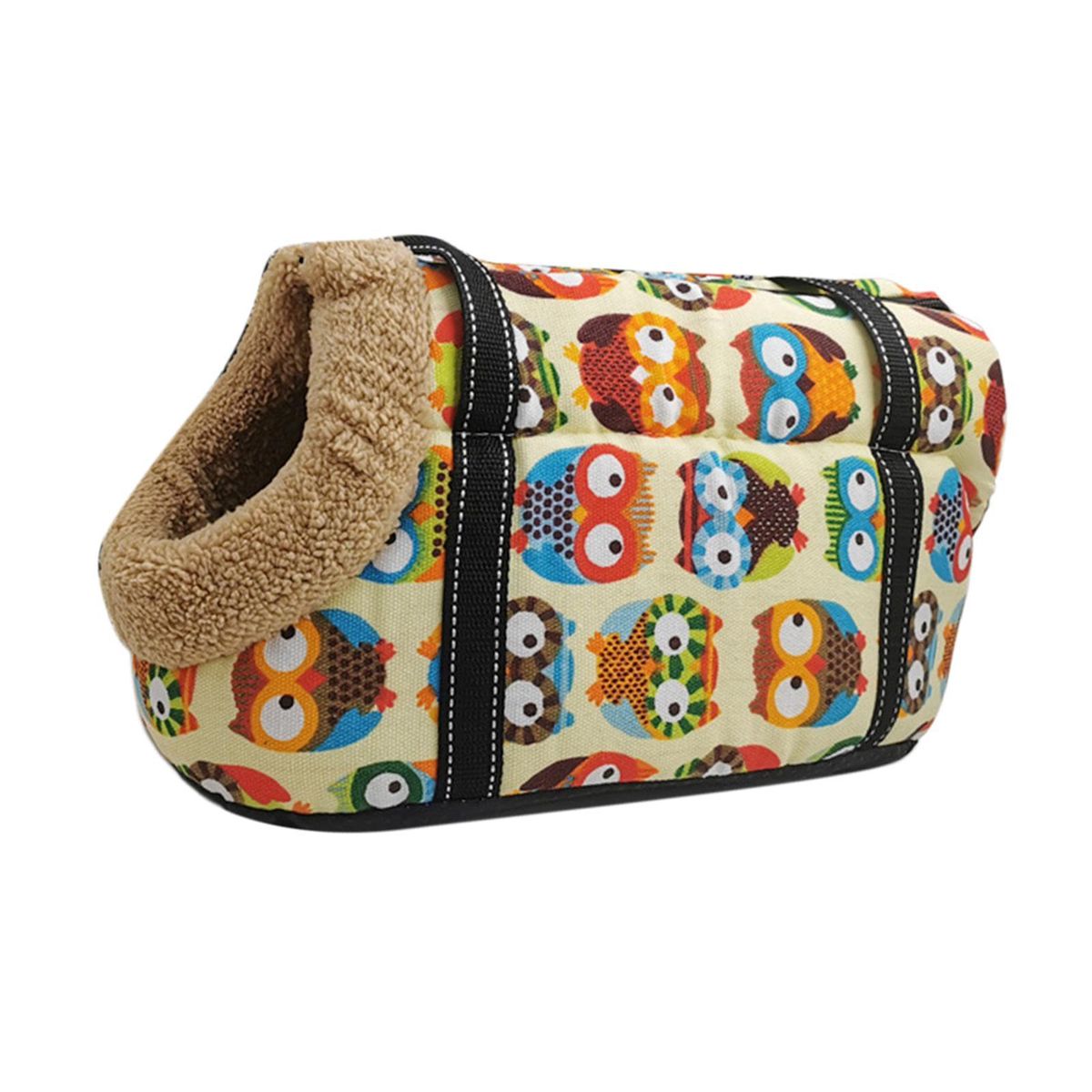 Pet Carrier Shoulder Sling Retro Windproof Cats Dog Carriers Velvet 4