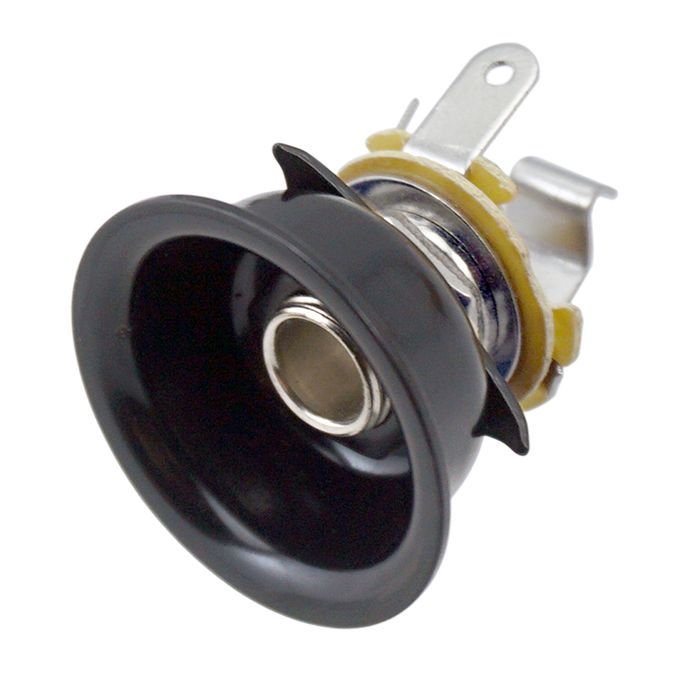 Black 14 Jack Stereo Output Socket For  Electric Guitar Parts Black