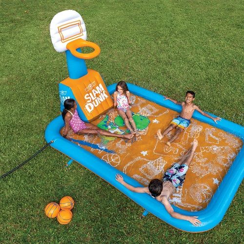Slam Dunk Backyard Splash Pad