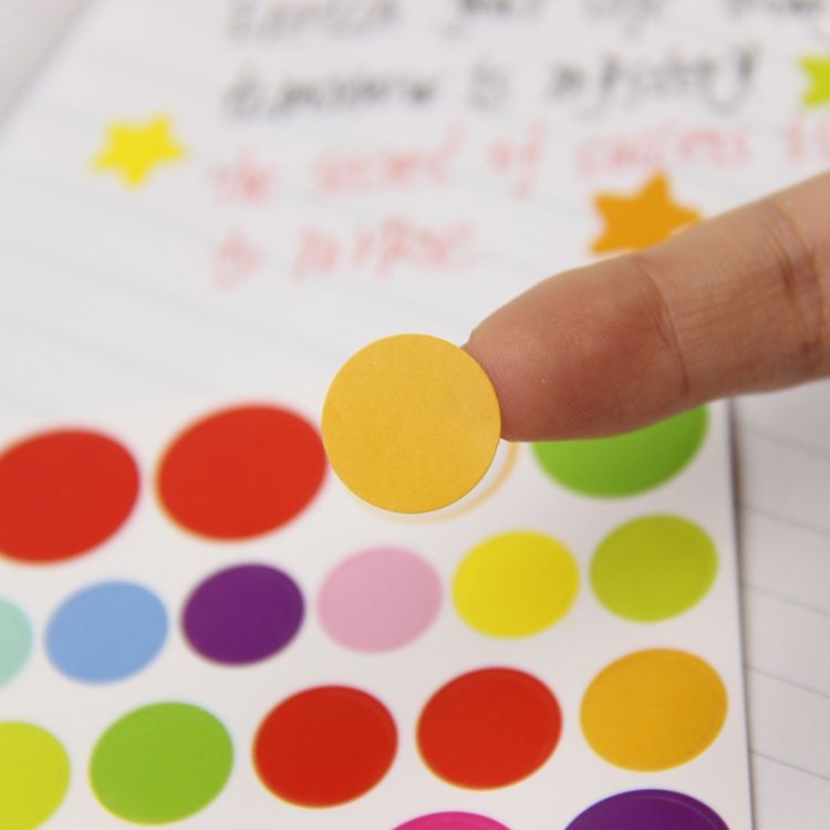 100 PCS Circle Pattern DIY Decorative Sticker