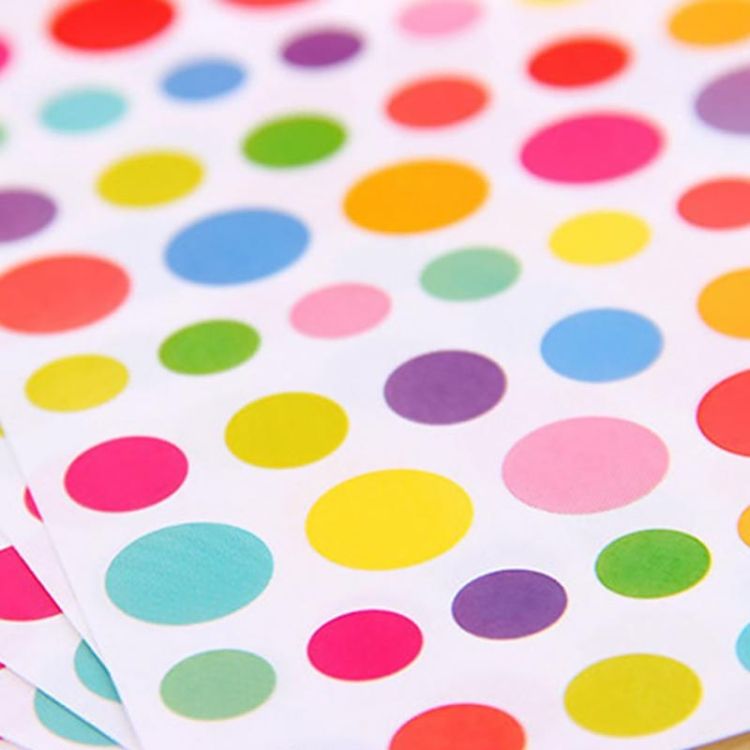 100 PCS Circle Pattern DIY Decorative Sticker