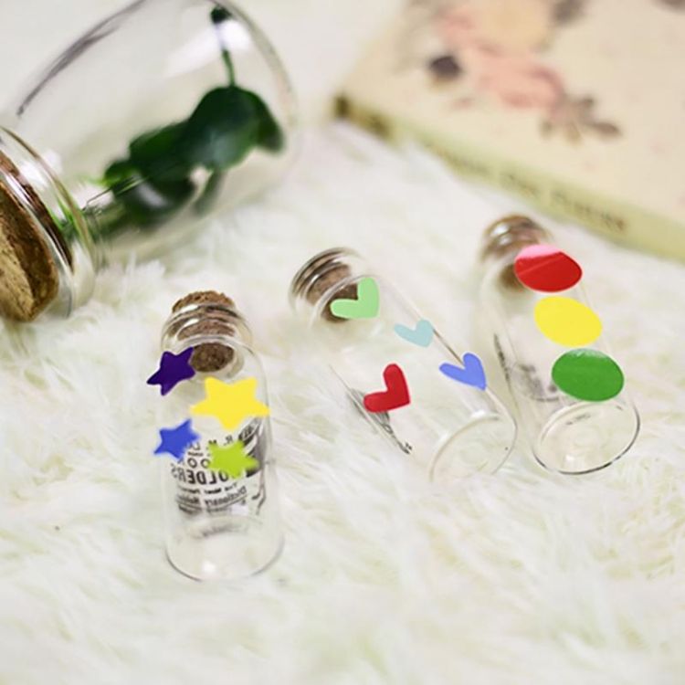 100 PCS Circle Pattern DIY Decorative Sticker