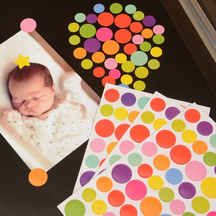 100 PCS Circle Pattern DIY Decorative Sticker