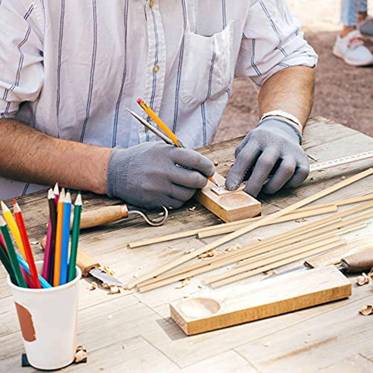 100 Pieces Dowel Rods Wooden Dowel Rod Craft Wood183161451638X6Inch Sticks for Crafting DIY Wedding Ribbon Wand
