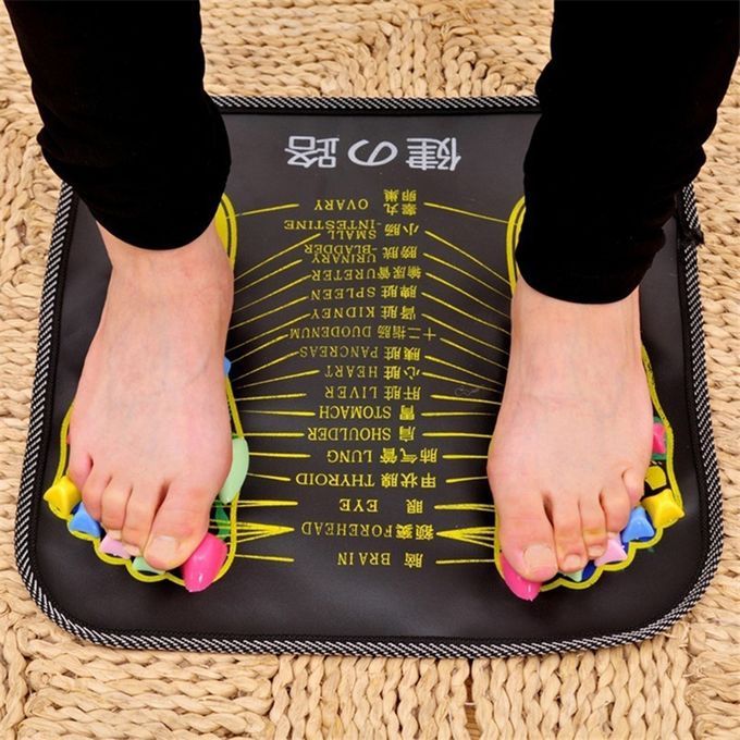 Foot Massager Mat Reflexology Walk Stone Pain Relieve Leg-