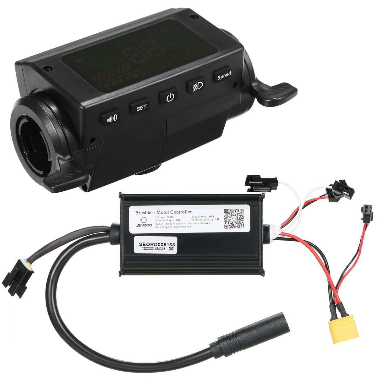 36V Brushless Motor Controller Thumb Handles Assembly Parts
