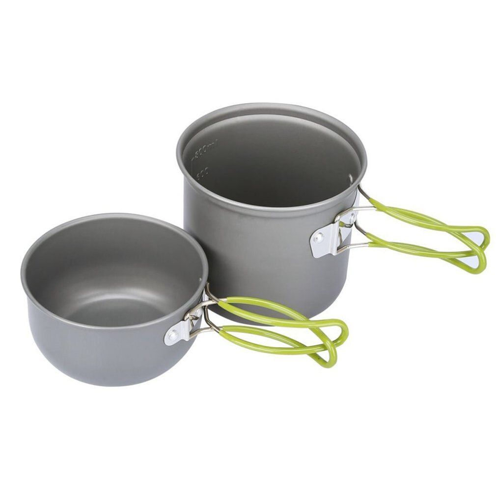 Camping Cookware Set Camping Stove Outdoor Cooking Mess Kit Pots Pans Camp Kettle Portable