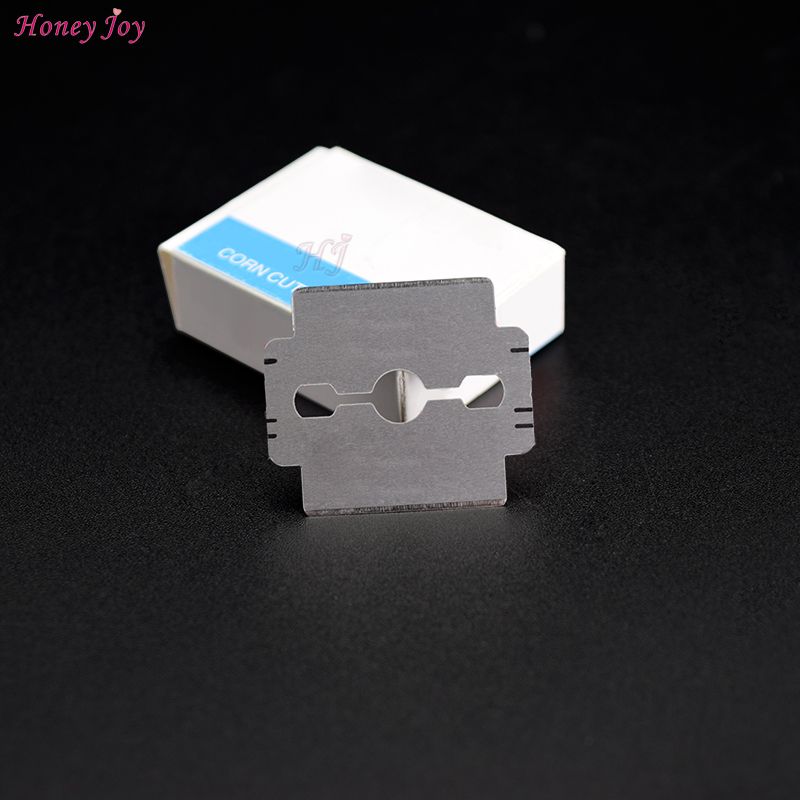100pcs/box Stainless Steel Blades For Foot Hard Skin Remover Hand Foot File Foot Care Pedicure Machine Rasp Pedicure Corn Cutter