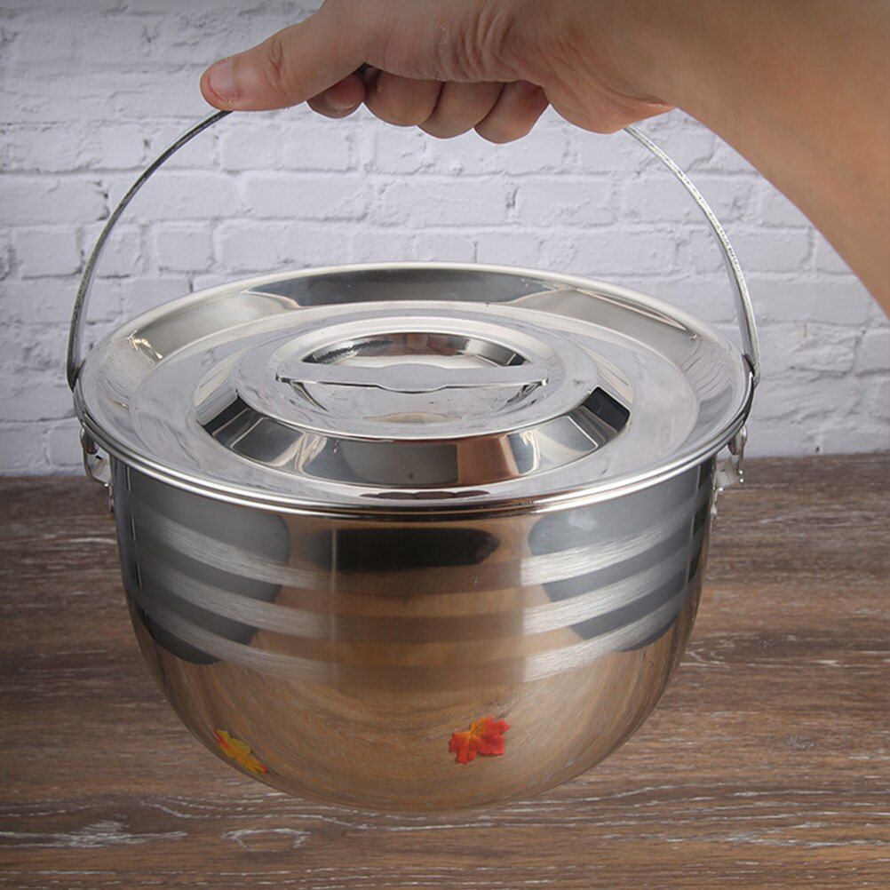 1pc Thicken Camping Stew Pot Non-stick Pot Home Kitchen Large Capacity Soup Pot Cooking Tools Cookware Kitchen Accessories