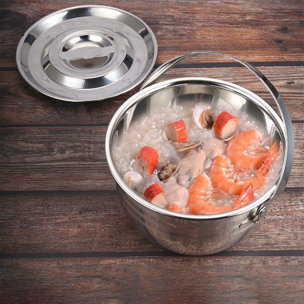 1pc Thicken Camping Stew Pot Non-stick Pot Home Kitchen Large Capacity Soup Pot Cooking Tools Cookware Kitchen Accessories