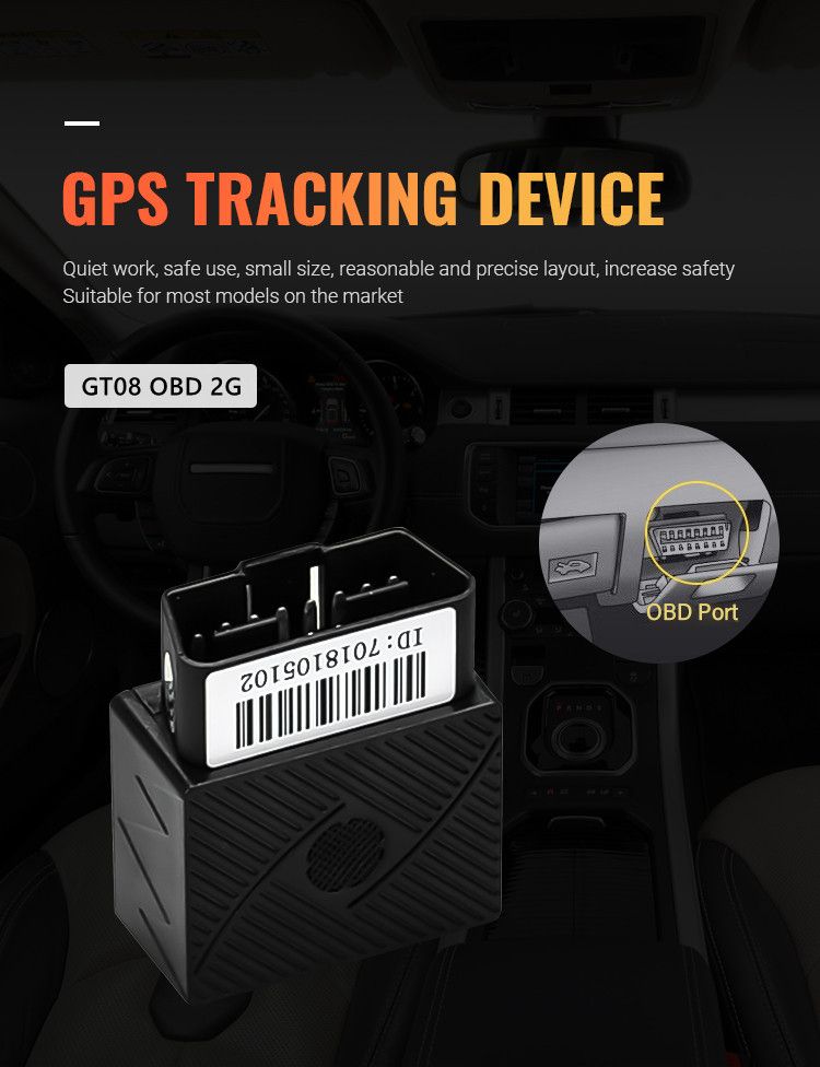 GT08 2G OBD GPS Tracker Vehicle Plug & Play Tracking Device