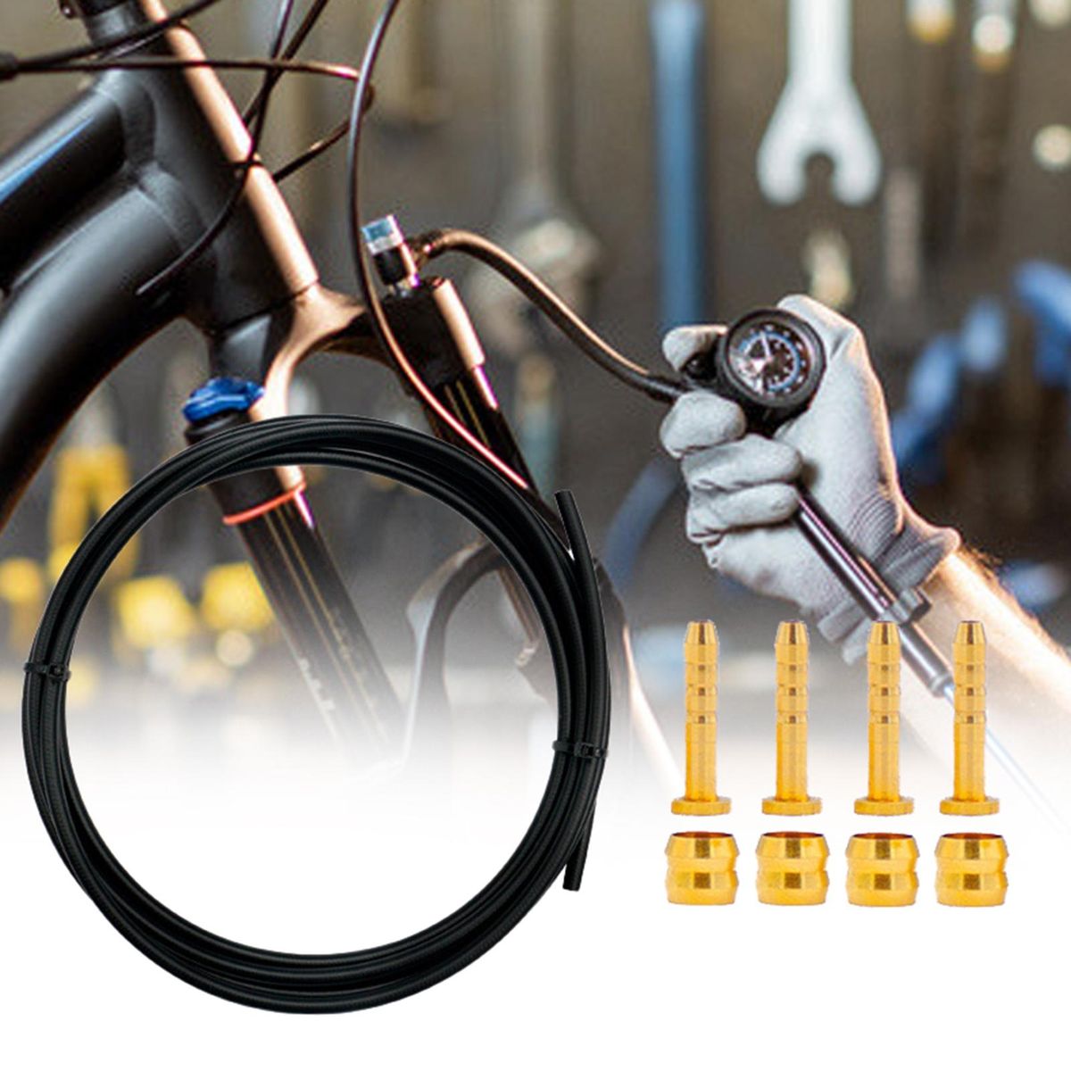 Brake Oil Hose Set BH59 BH90 Cold Resistant Bicycle Brake Tube Kit Black