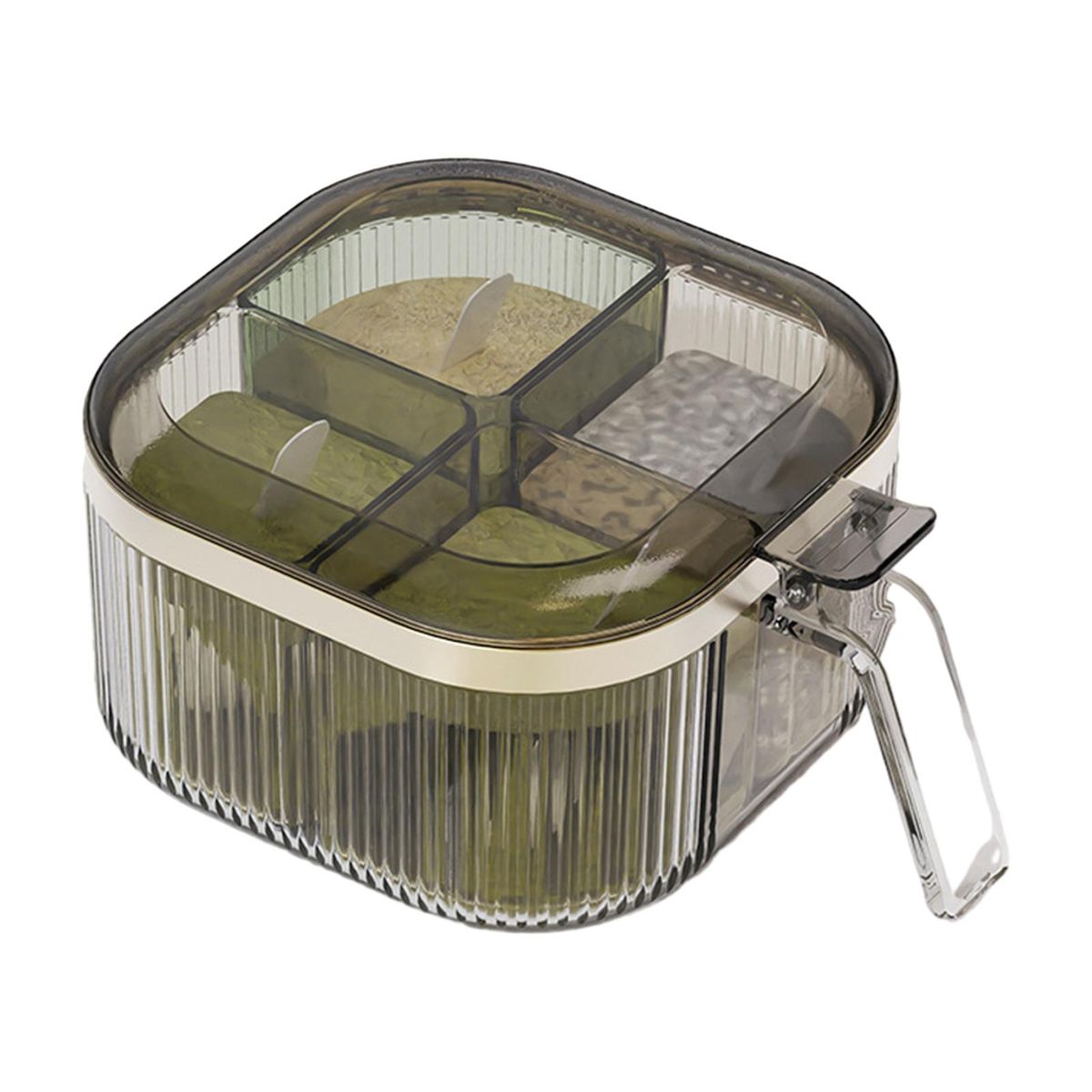 Seasoning Box Combination Seasoning Container with Lid White