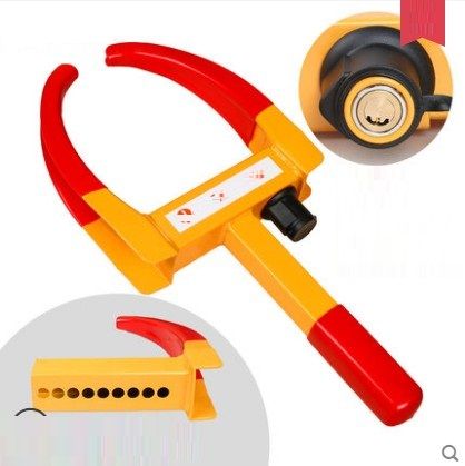 Car Tyre Lock Sedan Tire Clamp Lock Anti-theft Auto Wheel Clip Tool Car Steering