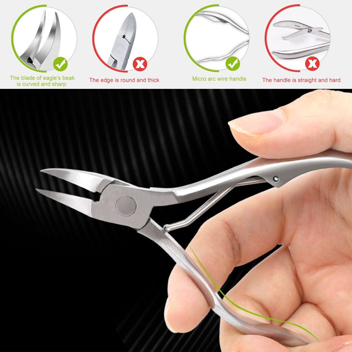 4pcs/set Nail Clipper Cutter Trimmer Grooming Kit Manicure Set Pedicure Toe Nail Art Tools Set Kits