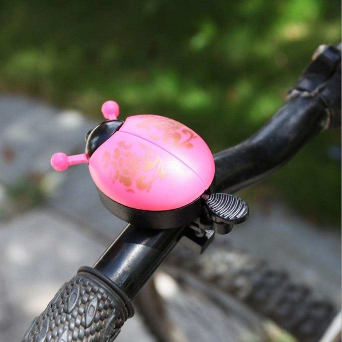 Childrens Kids Bike Bell Mountain Bicycle Novelty Ladybug Bug Pink