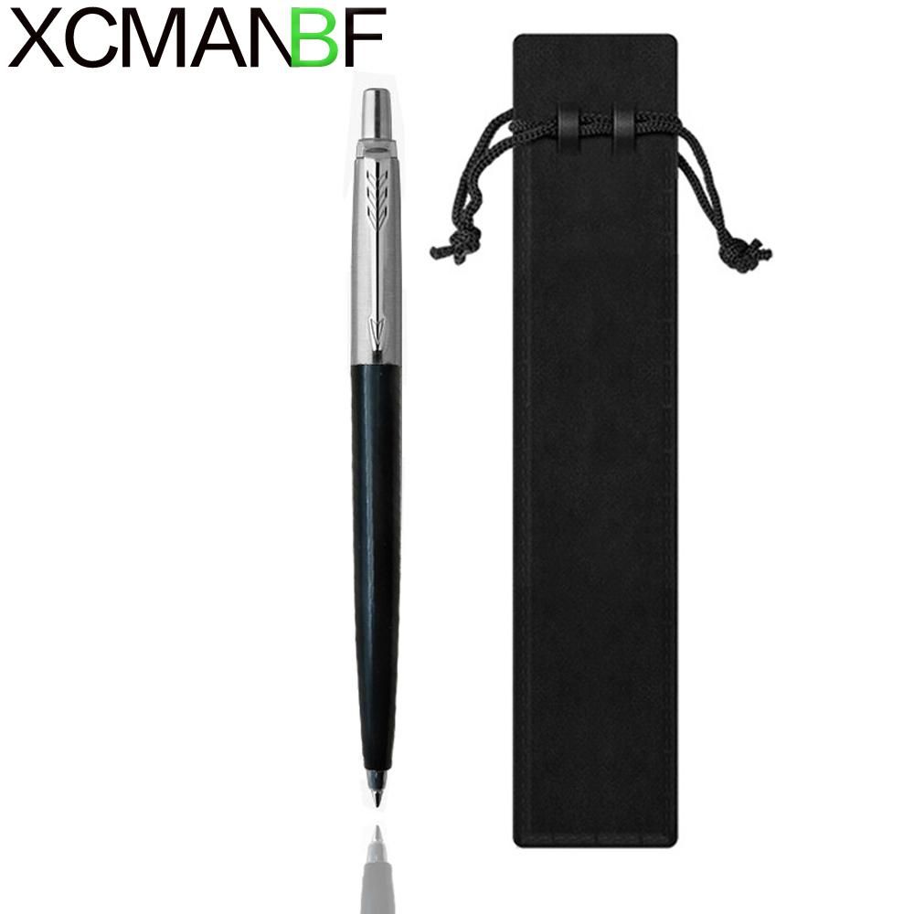 XCMANBF 1PC Business Ballpoint Pen Black & Silver