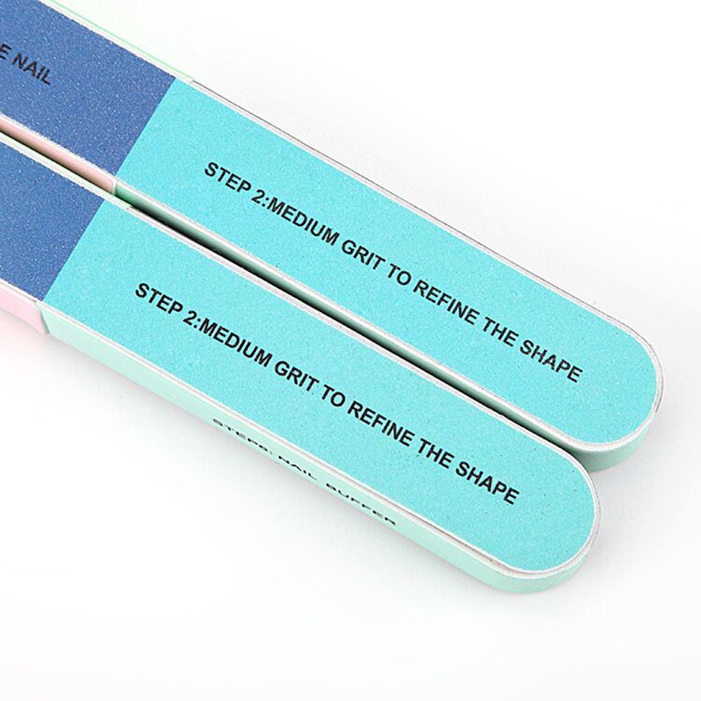 2pcs/lot Nail Files Nail Buffers Block 7 Professional Steps