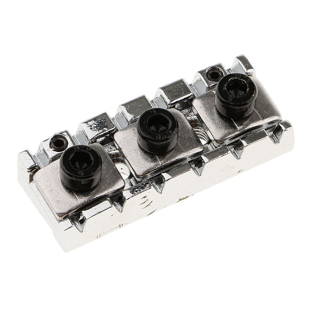 Electric Guitar Replacement Locking Nut Silver Black For Tremolo