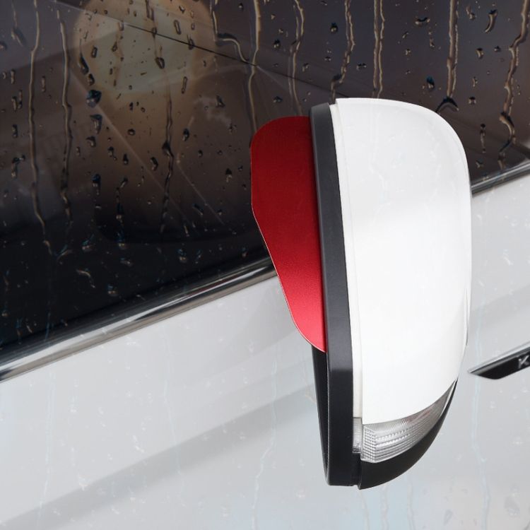 Car Rear View Mirror Rain Eyebrow Cover DM-104(Red)