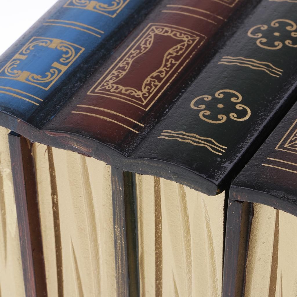 Antique Book Shaped Jewelry Display Box Home Storage Case Table S