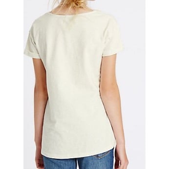 Cotton Rich Short Sleeve Top