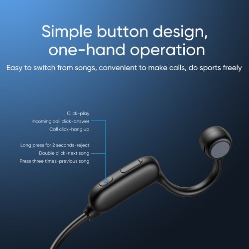Jr-x2 Wireless Air Conduction Headphone With High Definition 3d Sound