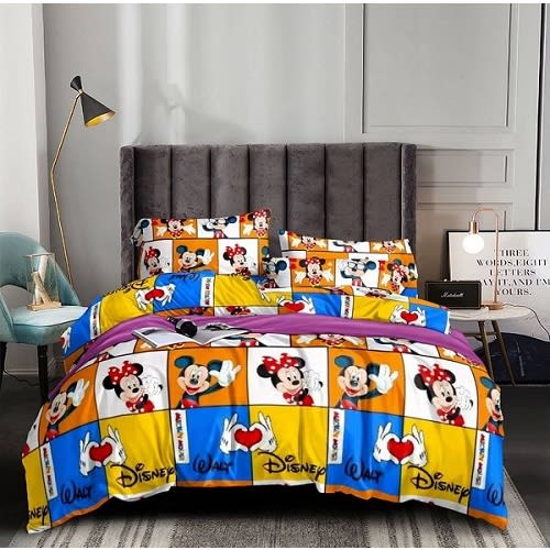 Disney Pattern Bedsheet And Pillowcases