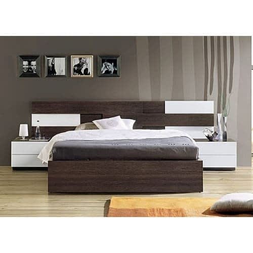 4.5ft By 6ft Leather Bed Frame With Bedside + Free Bed Spread