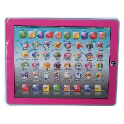 Y Pad Kid's Educational Learning Toy Tablet With Light & Sound Fun - Pink
