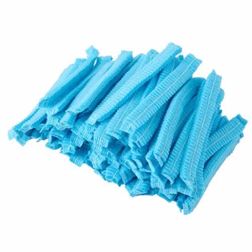 Disposable Hair Net Cover - 100 In Pack - Blue