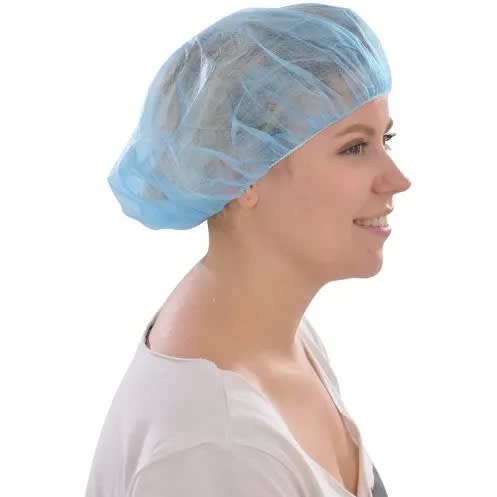 Disposable Hair Net Cover - 100 In Pack - Blue