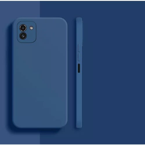Silicone Back Cover For Samsung A03 4g Blue