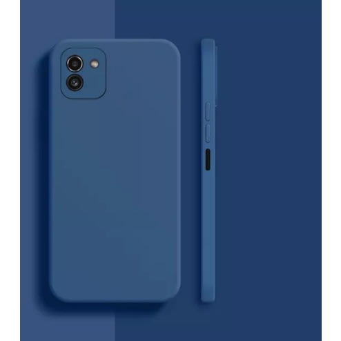 Silicone Back Cover For Samsung A03 4g Blue