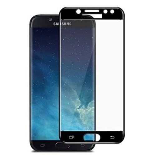 Screen Protector Tempered Glass For Samsung J7 Pro Black