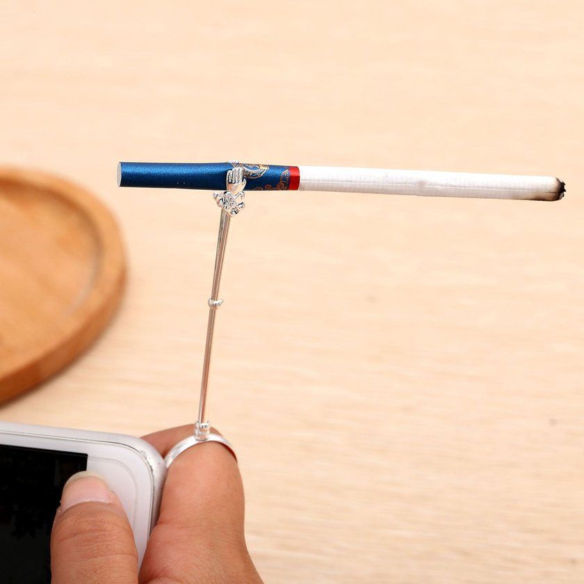 Alloy Ring    Lip Smoker A  Essories Hand Finger   Holder-Si Er-16mm