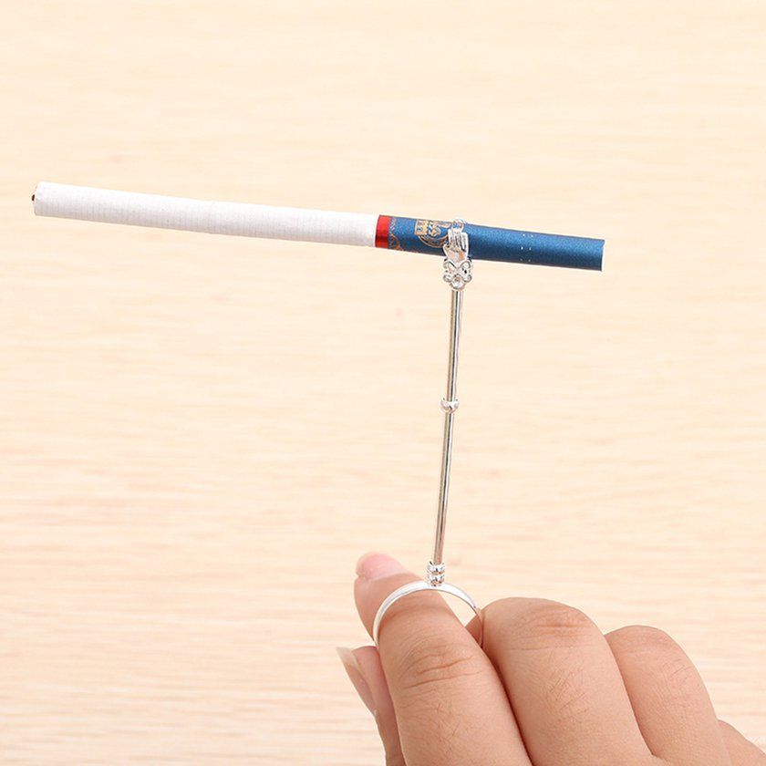 Alloy Ring    Lip Smoker A  Essories Hand Finger   Holder-Si Er-16mm
