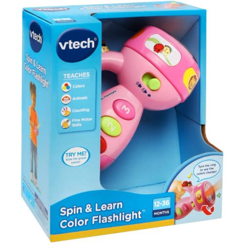Spin & Learn Color Flashlight, Pink