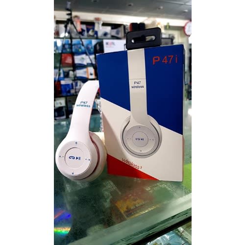 Foldable P47i Bluetooth Wireless - White