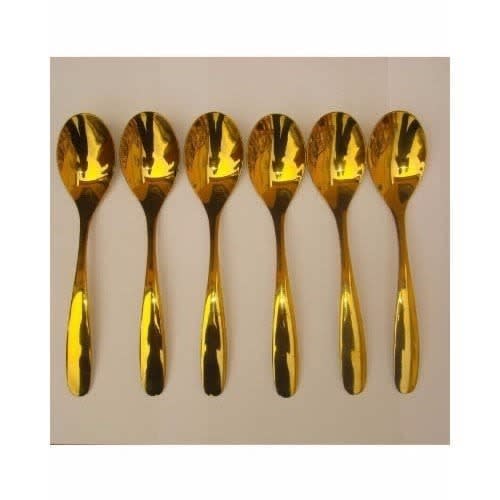 Gold Spoons - 6 Pieces