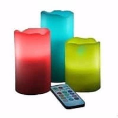 Flameless Colour Changing Luma Candles With Remote