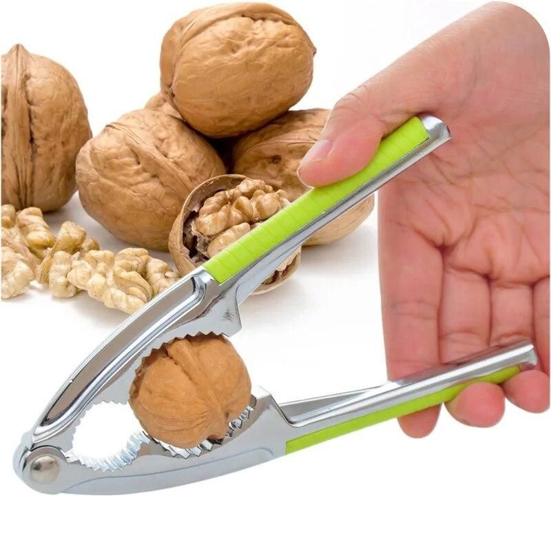 New Non-slip handle Almond Walnut Pecan Crack Hazelnut Hazel Filbert Nut Kitchen Nutcracker Sheller Clip Tool Clamp