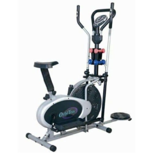 American Fitness Orbitrac Bike With Twisters And Dumbbells