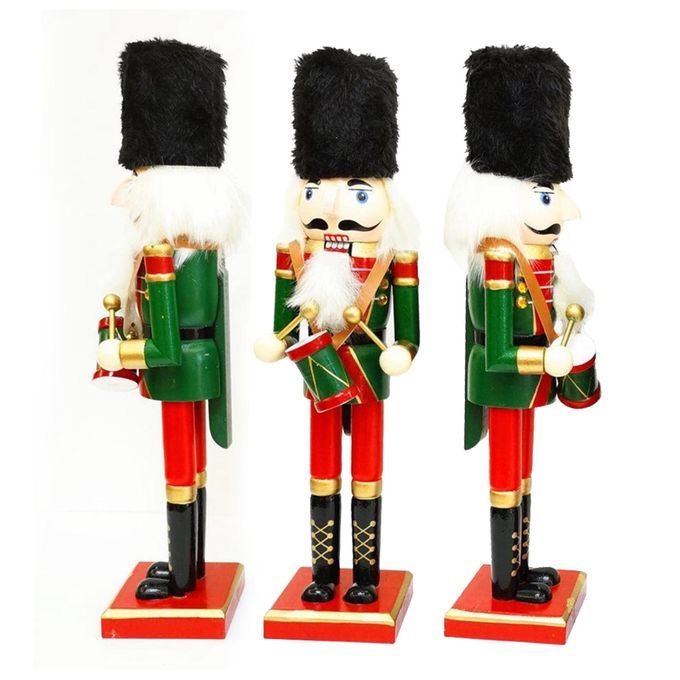 Traditional Decoration Soldier Swordsman Nutcracker 12 Inch Gift Drum